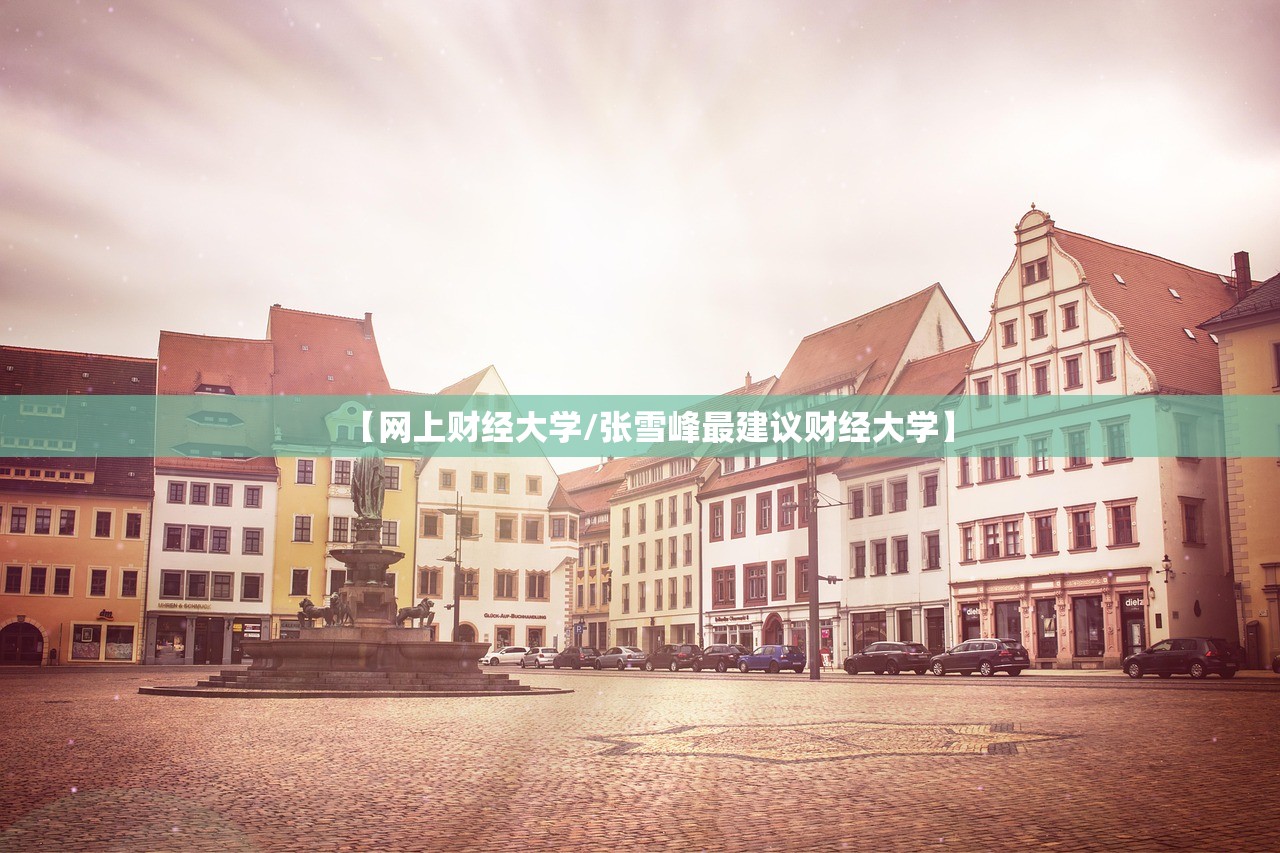 【网上财经大学/张雪峰最建议财经大学】