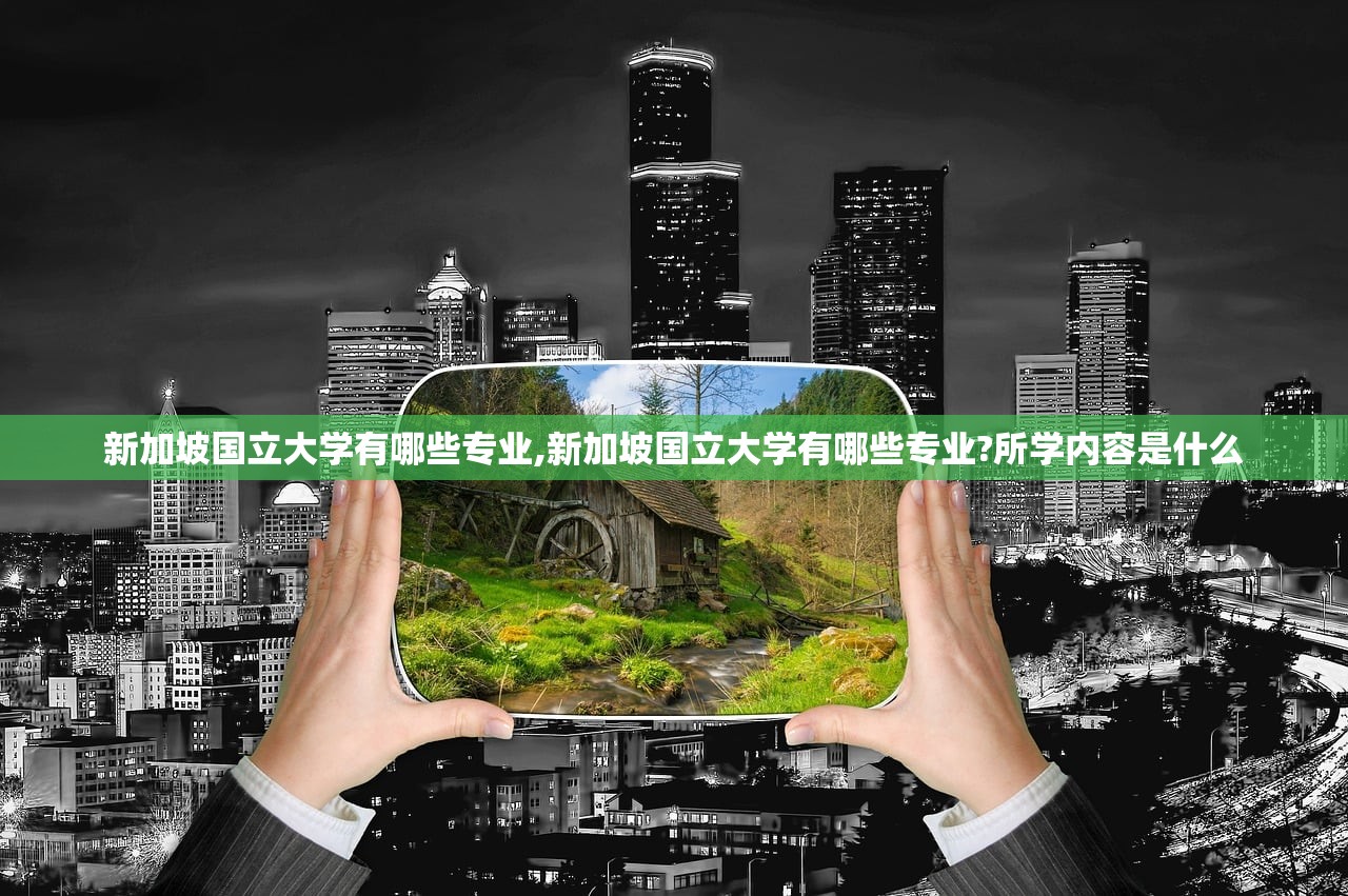 新加坡国立大学有哪些专业,新加坡国立大学有哪些专业?所学内容是什么 新加坡国立大学有哪些专业,新加坡国立大学有哪些专业?所学内容是什么